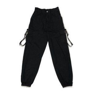 Orange Juice The Brand Size L Black Cargo Utility Joggers Pants